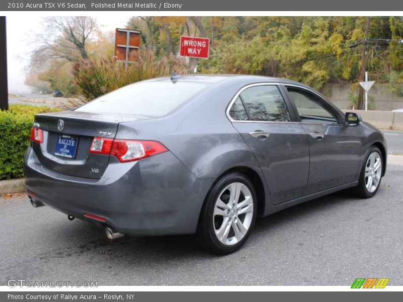 Polished Metal Metallic / Ebony 2010 Acura TSX V6 Sedan