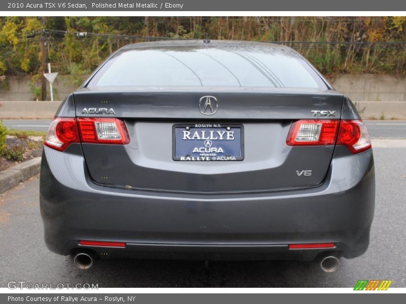 Polished Metal Metallic / Ebony 2010 Acura TSX V6 Sedan