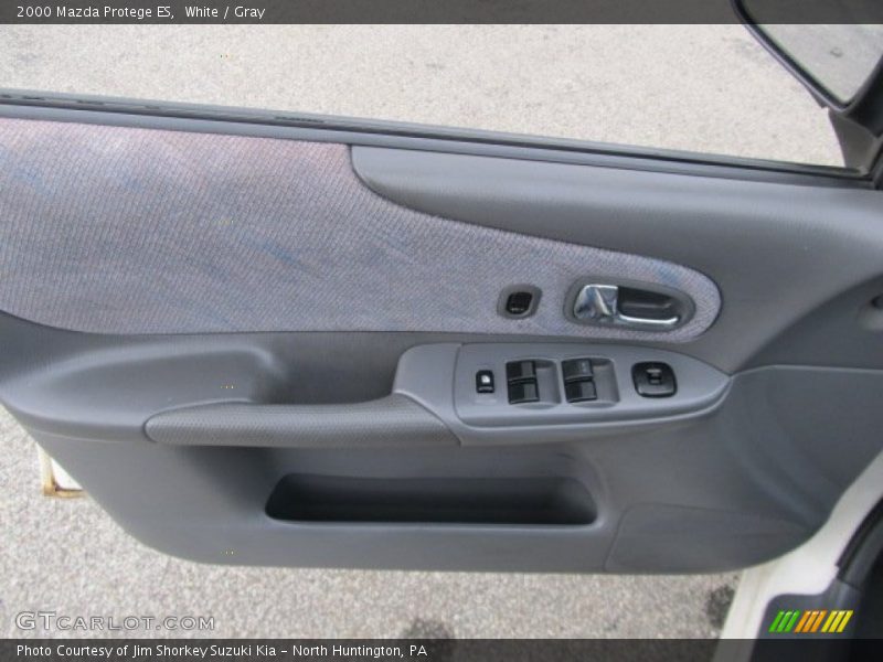 White / Gray 2000 Mazda Protege ES