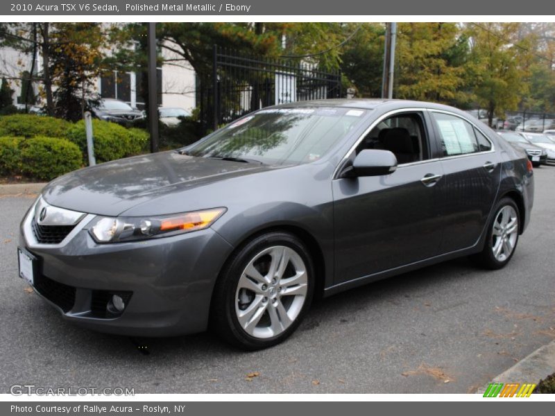 Polished Metal Metallic / Ebony 2010 Acura TSX V6 Sedan