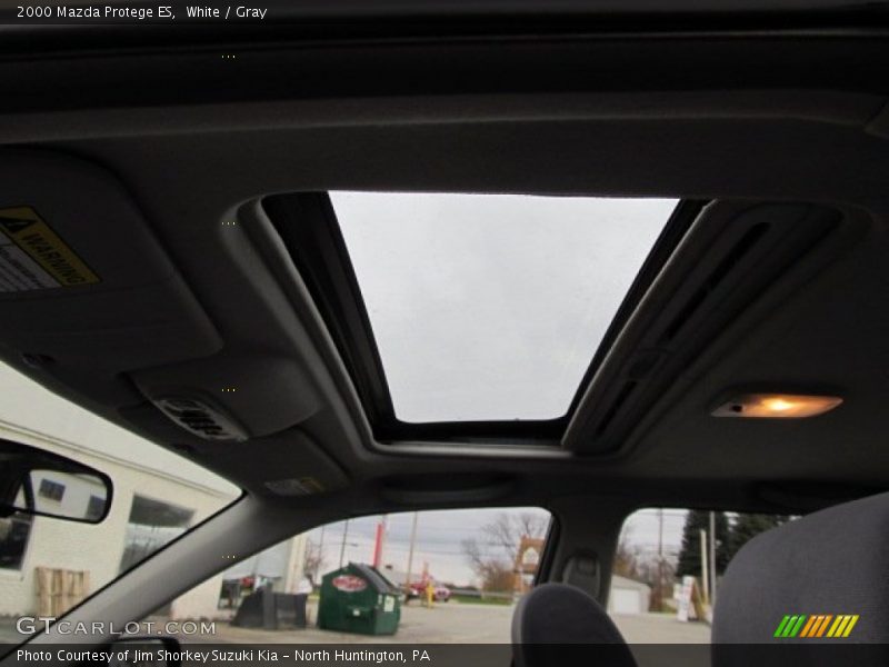 White / Gray 2000 Mazda Protege ES