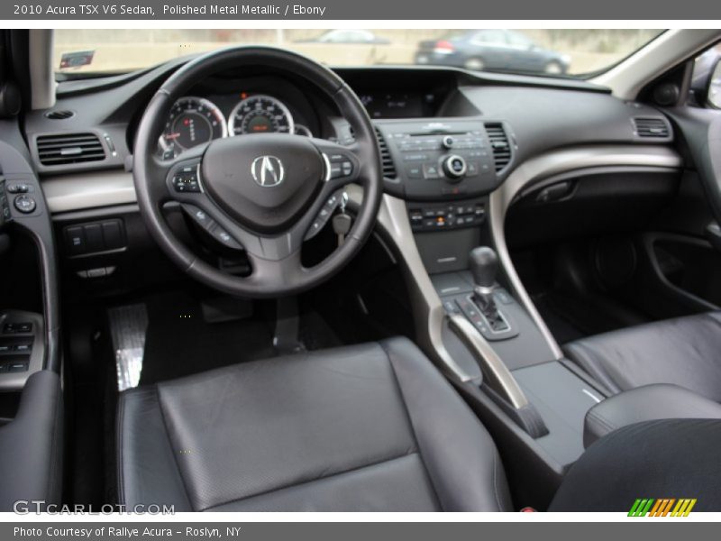 Polished Metal Metallic / Ebony 2010 Acura TSX V6 Sedan