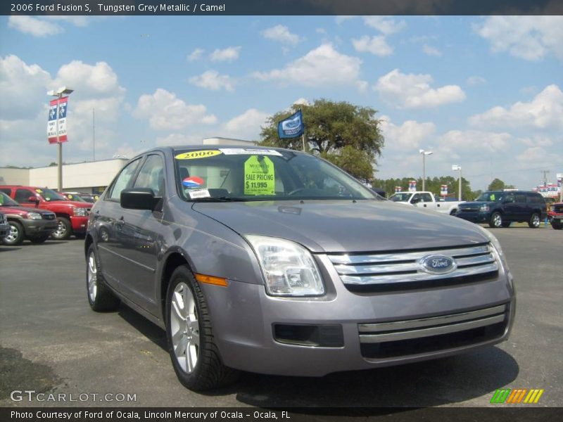 Tungsten Grey Metallic / Camel 2006 Ford Fusion S