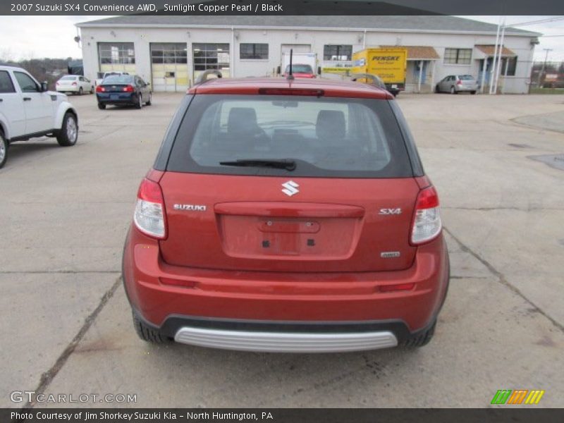 Sunlight Copper Pearl / Black 2007 Suzuki SX4 Convenience AWD