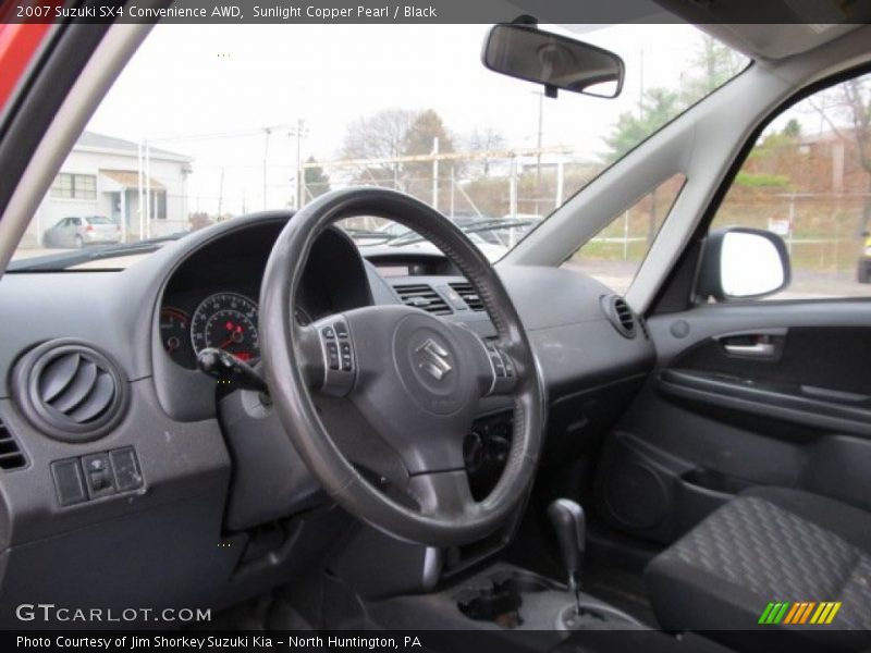 Sunlight Copper Pearl / Black 2007 Suzuki SX4 Convenience AWD