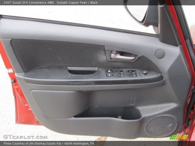 Sunlight Copper Pearl / Black 2007 Suzuki SX4 Convenience AWD