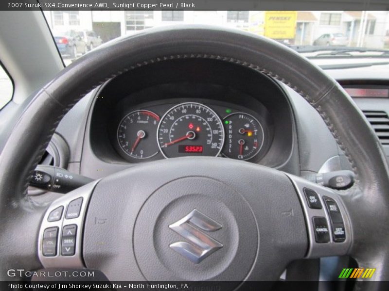 Sunlight Copper Pearl / Black 2007 Suzuki SX4 Convenience AWD