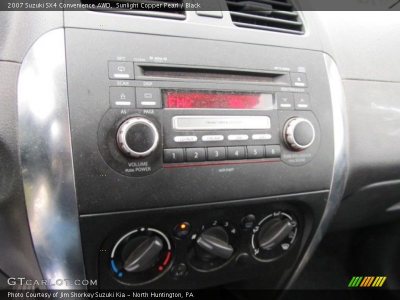 Sunlight Copper Pearl / Black 2007 Suzuki SX4 Convenience AWD