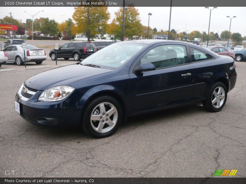 Imperial Blue Metallic / Gray 2010 Chevrolet Cobalt LT Coupe