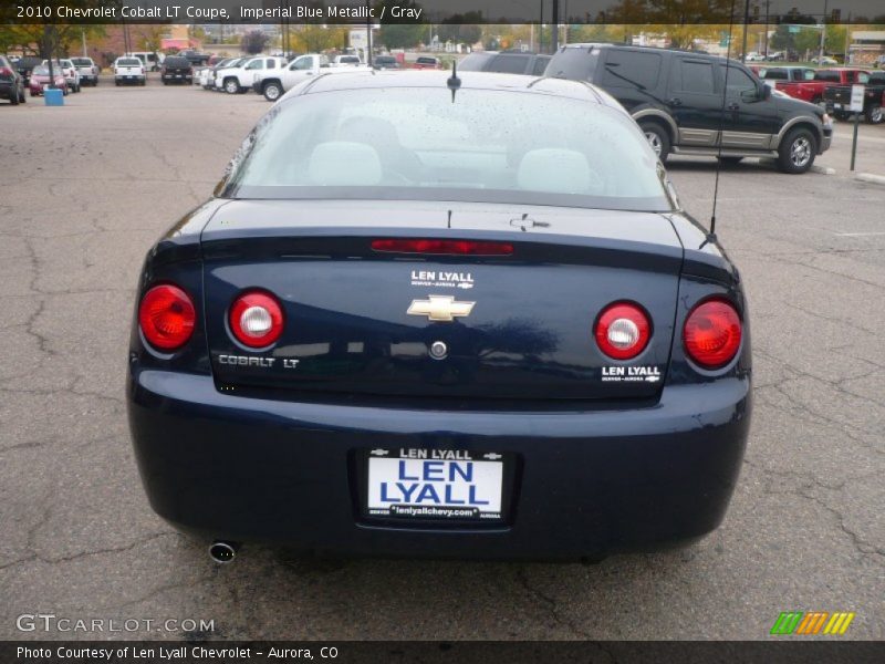 Imperial Blue Metallic / Gray 2010 Chevrolet Cobalt LT Coupe