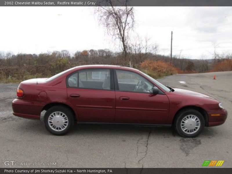 Redfire Metallic / Gray 2002 Chevrolet Malibu Sedan