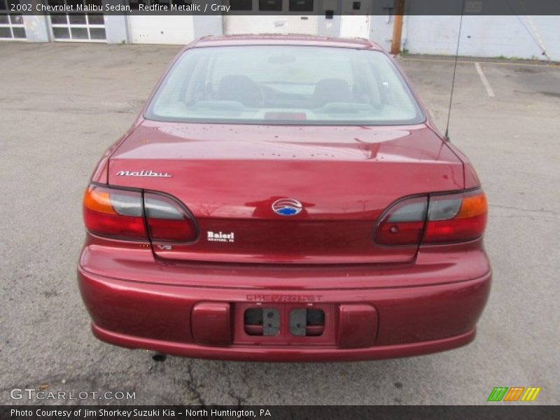 Redfire Metallic / Gray 2002 Chevrolet Malibu Sedan