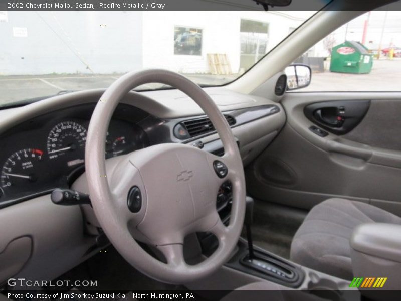 Redfire Metallic / Gray 2002 Chevrolet Malibu Sedan