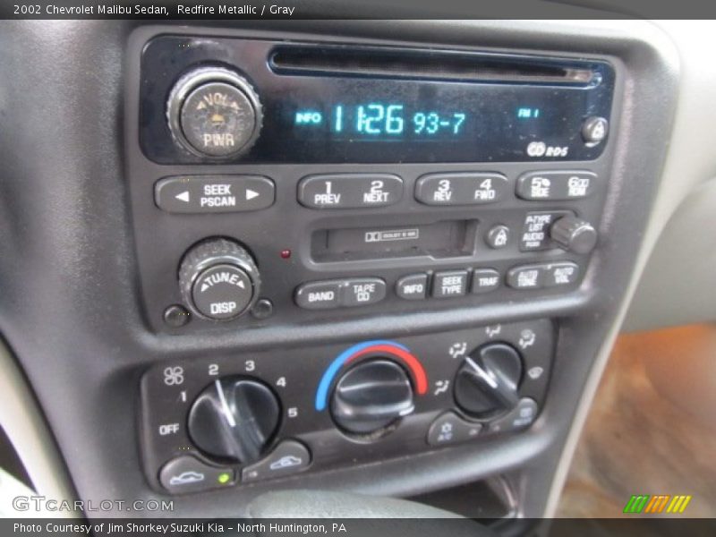 Redfire Metallic / Gray 2002 Chevrolet Malibu Sedan