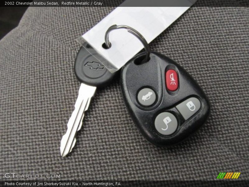 Redfire Metallic / Gray 2002 Chevrolet Malibu Sedan