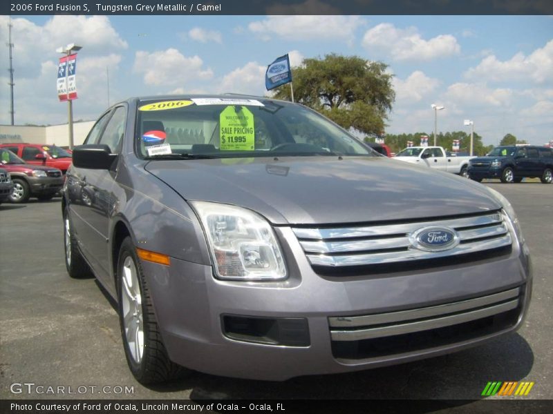 Tungsten Grey Metallic / Camel 2006 Ford Fusion S