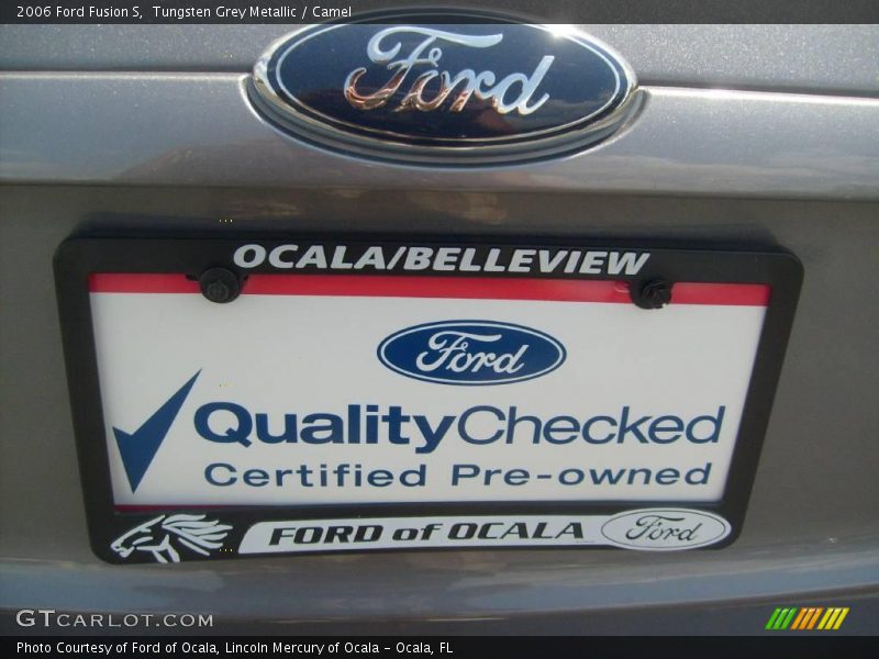 Tungsten Grey Metallic / Camel 2006 Ford Fusion S