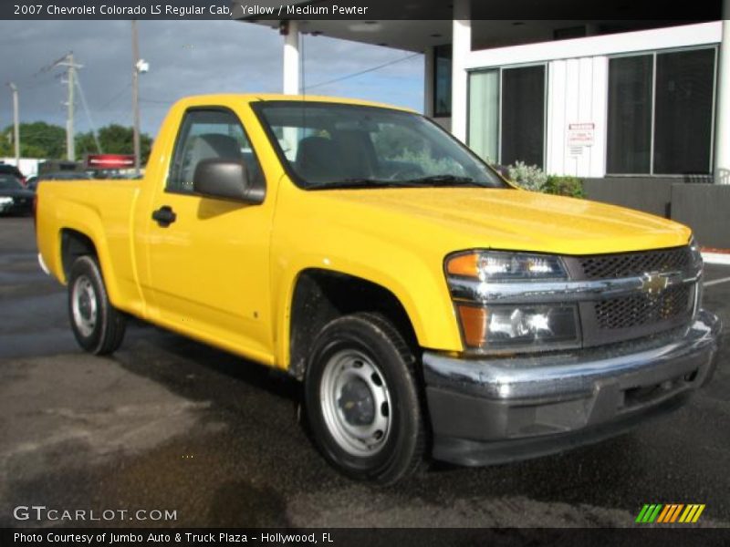 Yellow / Medium Pewter 2007 Chevrolet Colorado LS Regular Cab