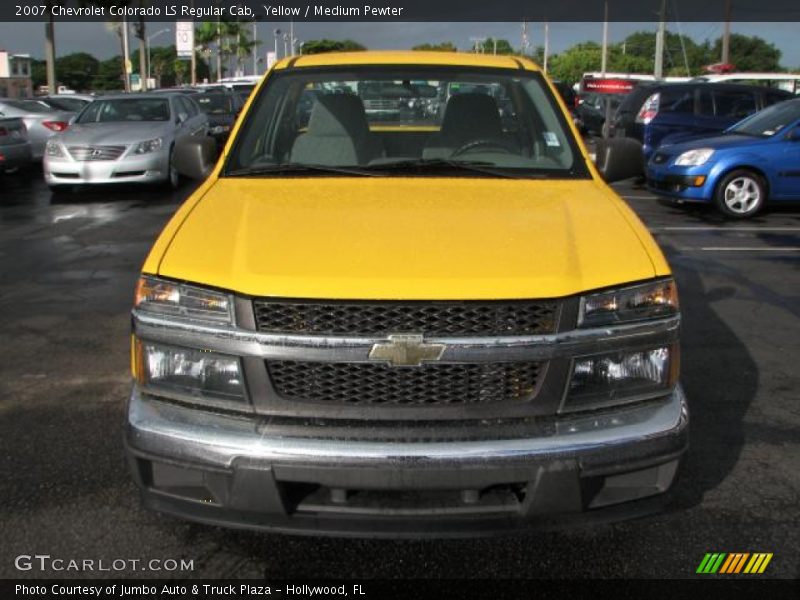 Yellow / Medium Pewter 2007 Chevrolet Colorado LS Regular Cab