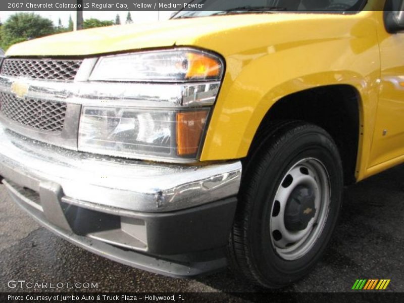Yellow / Medium Pewter 2007 Chevrolet Colorado LS Regular Cab