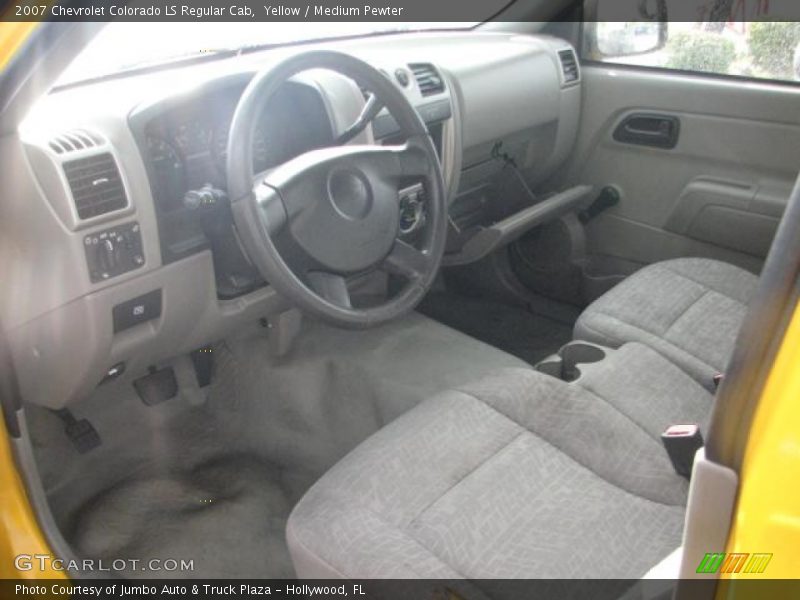 Yellow / Medium Pewter 2007 Chevrolet Colorado LS Regular Cab
