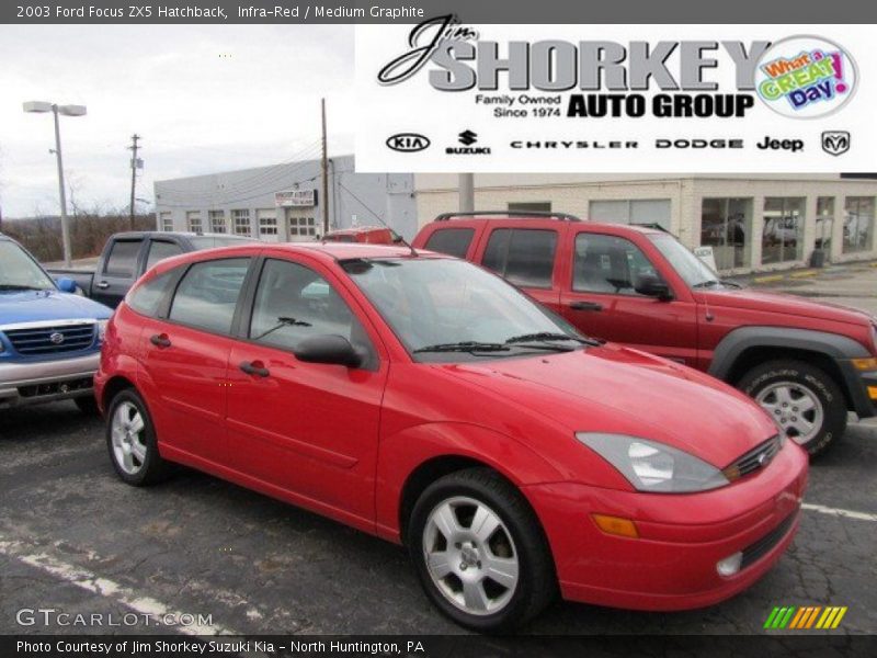 Infra-Red / Medium Graphite 2003 Ford Focus ZX5 Hatchback