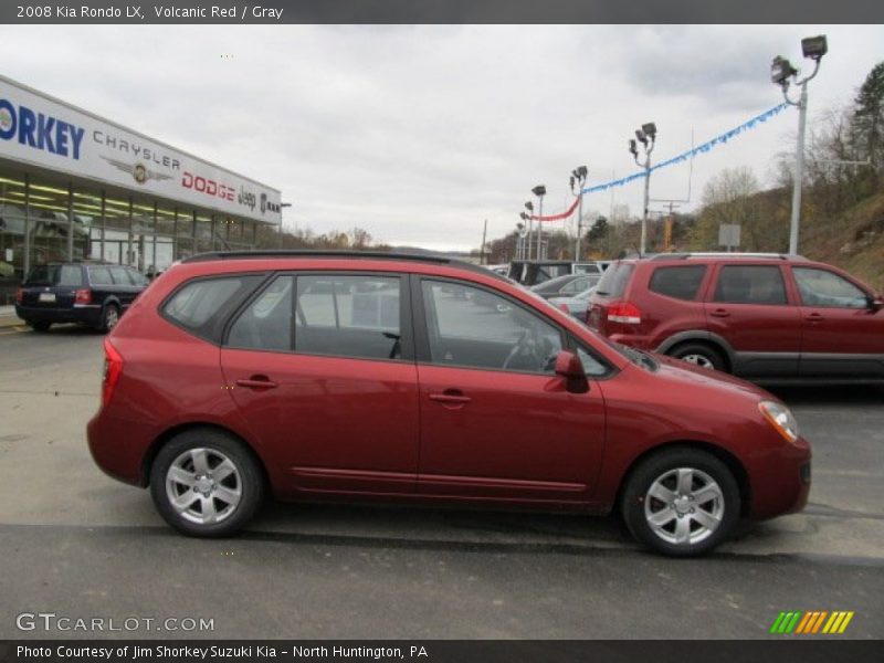 Volcanic Red / Gray 2008 Kia Rondo LX