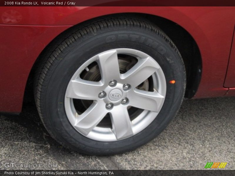 Volcanic Red / Gray 2008 Kia Rondo LX