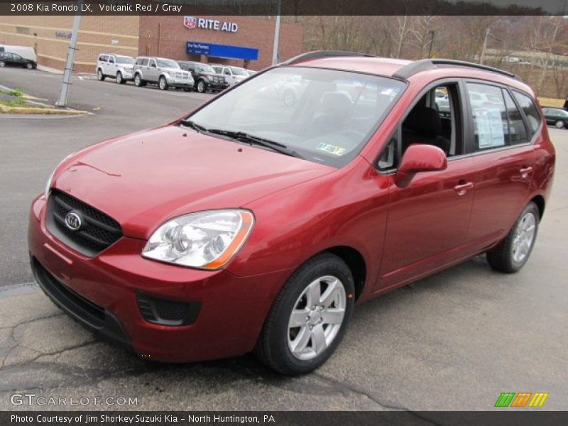 Volcanic Red / Gray 2008 Kia Rondo LX