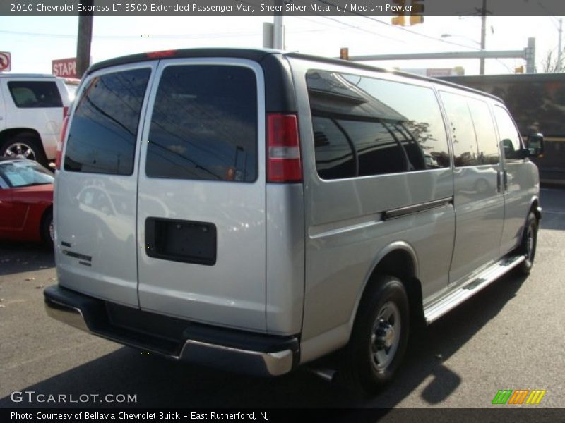 Sheer Silver Metallic / Medium Pewter 2010 Chevrolet Express LT 3500 Extended Passenger Van