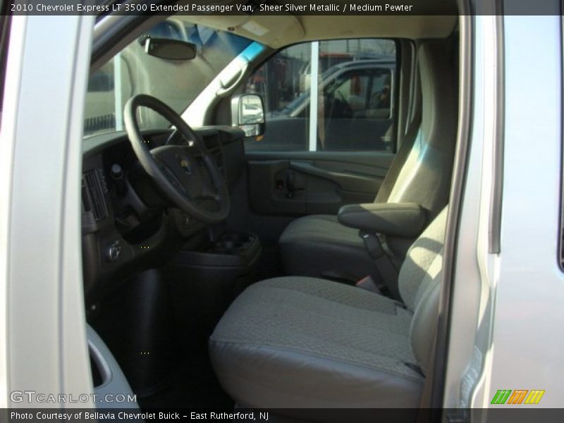 Sheer Silver Metallic / Medium Pewter 2010 Chevrolet Express LT 3500 Extended Passenger Van