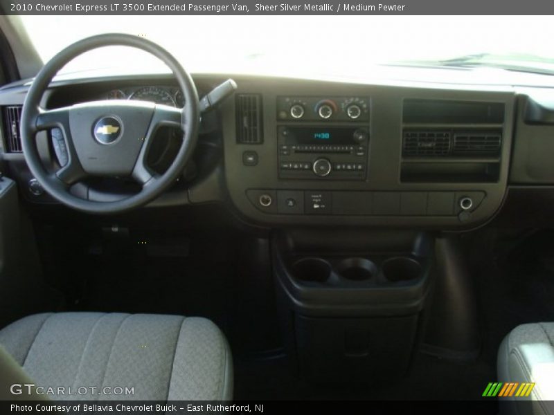 Sheer Silver Metallic / Medium Pewter 2010 Chevrolet Express LT 3500 Extended Passenger Van
