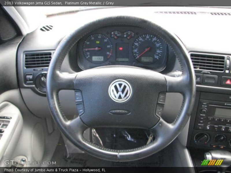 Platinum Grey Metallic / Grey 2003 Volkswagen Jetta GLS Sedan