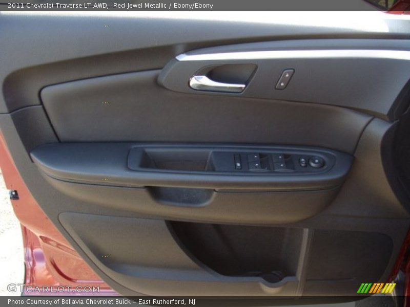 Red Jewel Metallic / Ebony/Ebony 2011 Chevrolet Traverse LT AWD