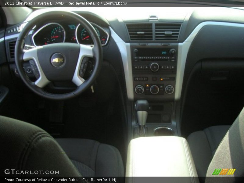 Red Jewel Metallic / Ebony/Ebony 2011 Chevrolet Traverse LT AWD