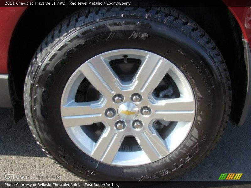Red Jewel Metallic / Ebony/Ebony 2011 Chevrolet Traverse LT AWD