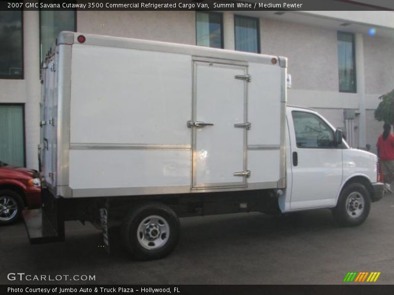 Summit White / Medium Pewter 2007 GMC Savana Cutaway 3500 Commercial Refrigerated Cargo Van