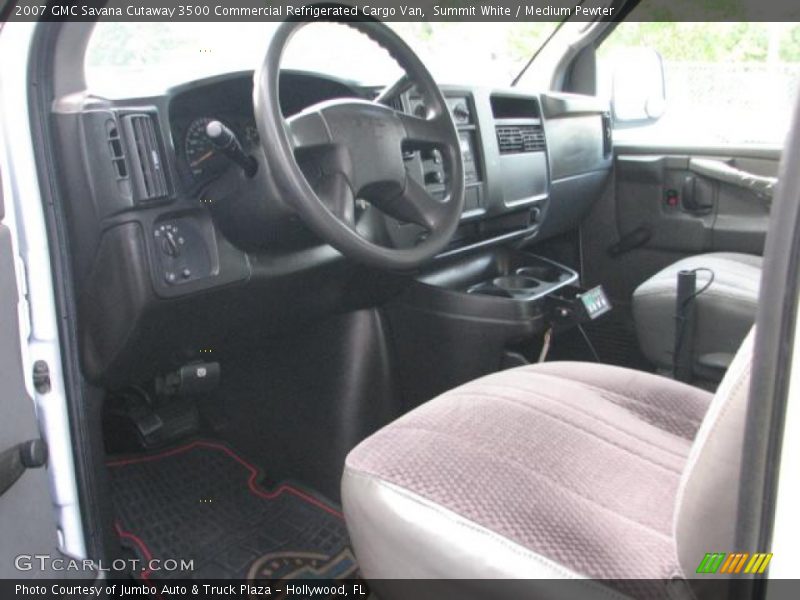 Summit White / Medium Pewter 2007 GMC Savana Cutaway 3500 Commercial Refrigerated Cargo Van