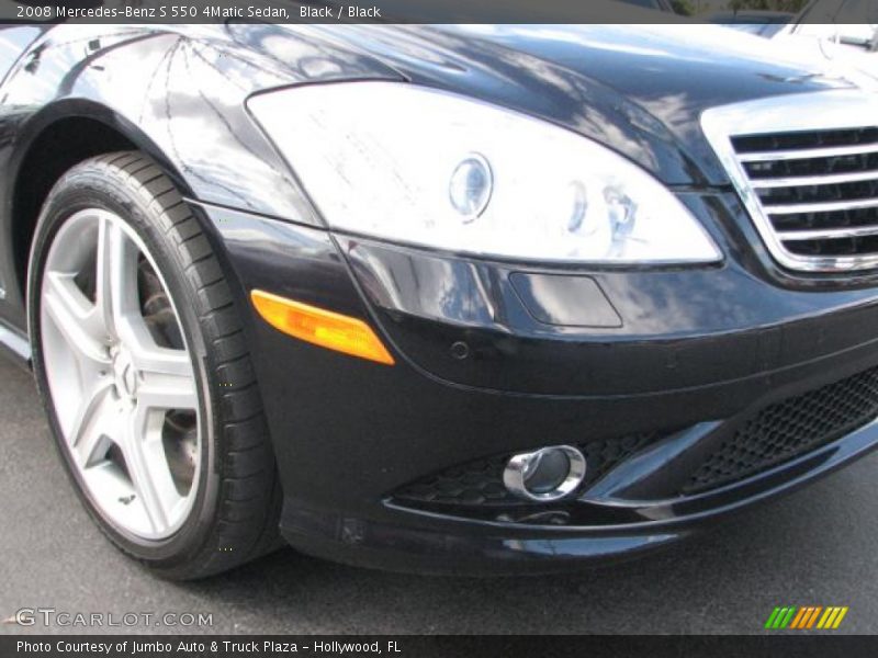 Black / Black 2008 Mercedes-Benz S 550 4Matic Sedan