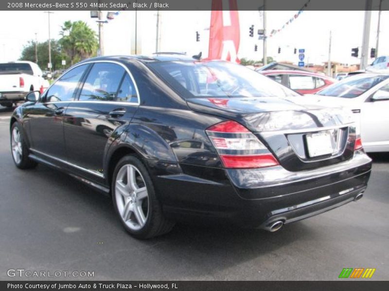 Black / Black 2008 Mercedes-Benz S 550 4Matic Sedan