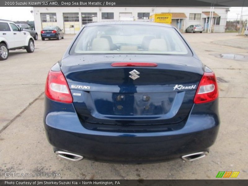 Deep Sea Blue Metallic / Beige 2010 Suzuki Kizashi SLS AWD