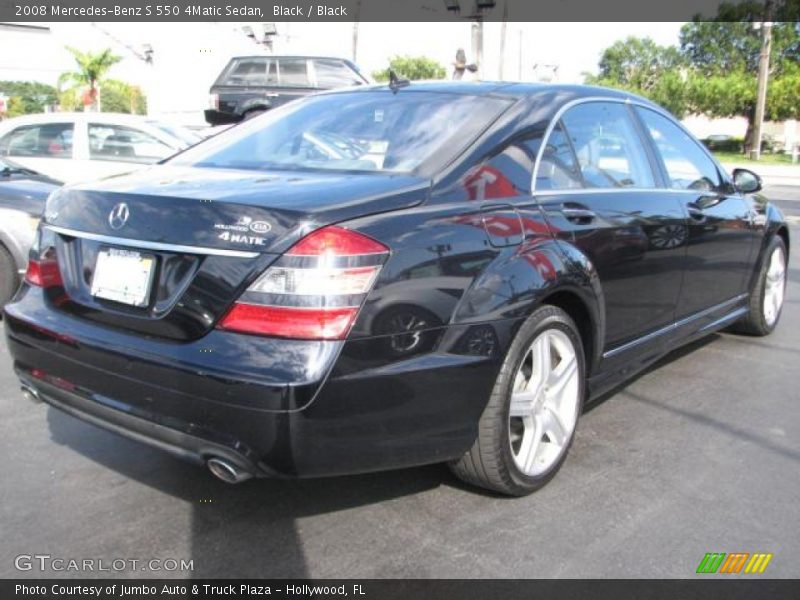Black / Black 2008 Mercedes-Benz S 550 4Matic Sedan