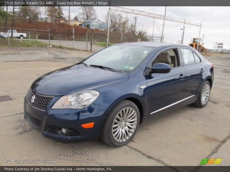 Deep Sea Blue Metallic / Beige 2010 Suzuki Kizashi SLS AWD