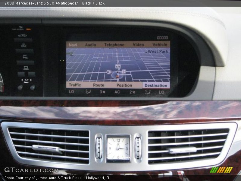 Black / Black 2008 Mercedes-Benz S 550 4Matic Sedan