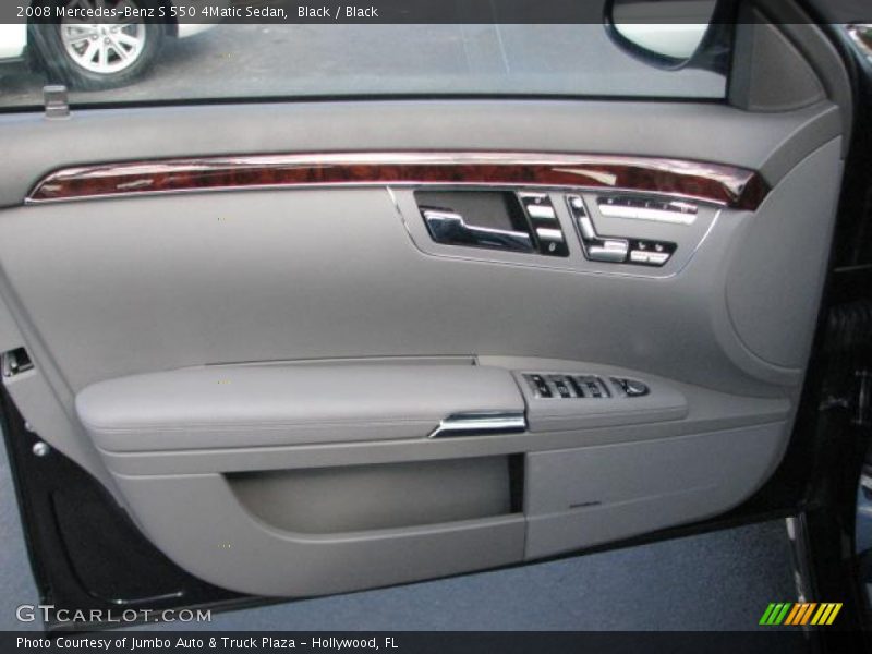 Black / Black 2008 Mercedes-Benz S 550 4Matic Sedan