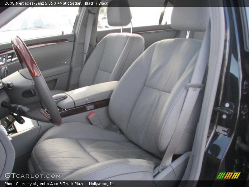 Black / Black 2008 Mercedes-Benz S 550 4Matic Sedan