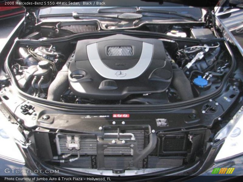 Black / Black 2008 Mercedes-Benz S 550 4Matic Sedan