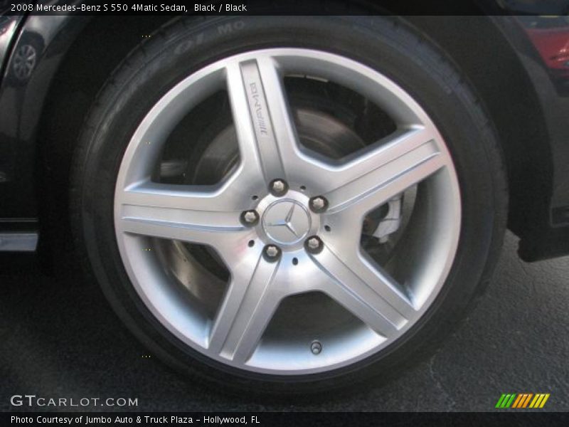 Black / Black 2008 Mercedes-Benz S 550 4Matic Sedan