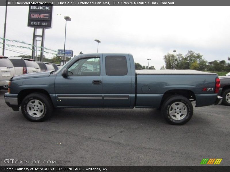 Blue Granite Metallic / Dark Charcoal 2007 Chevrolet Silverado 1500 Classic Z71 Extended Cab 4x4