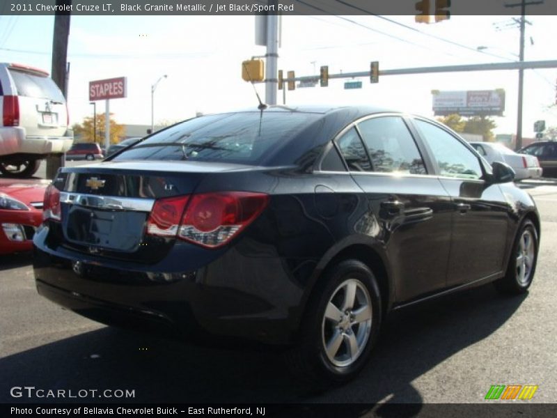Black Granite Metallic / Jet Black/Sport Red 2011 Chevrolet Cruze LT